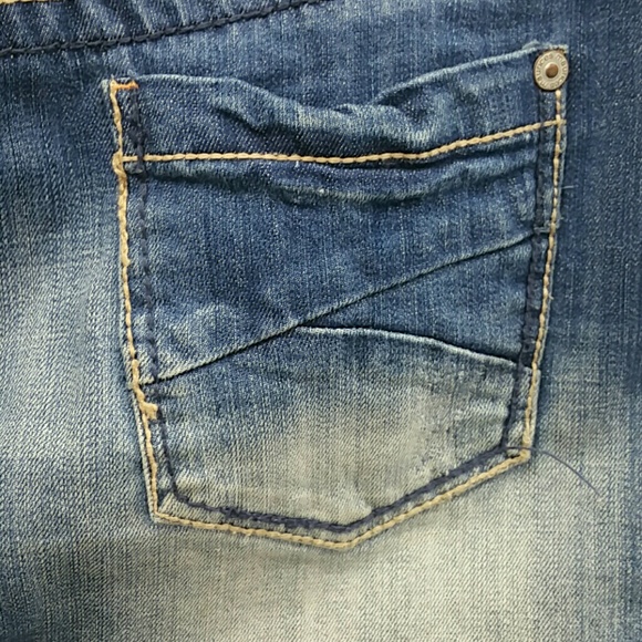 Blue Jean Skirt distressed size 7 / 8 - Picture 3 of 8